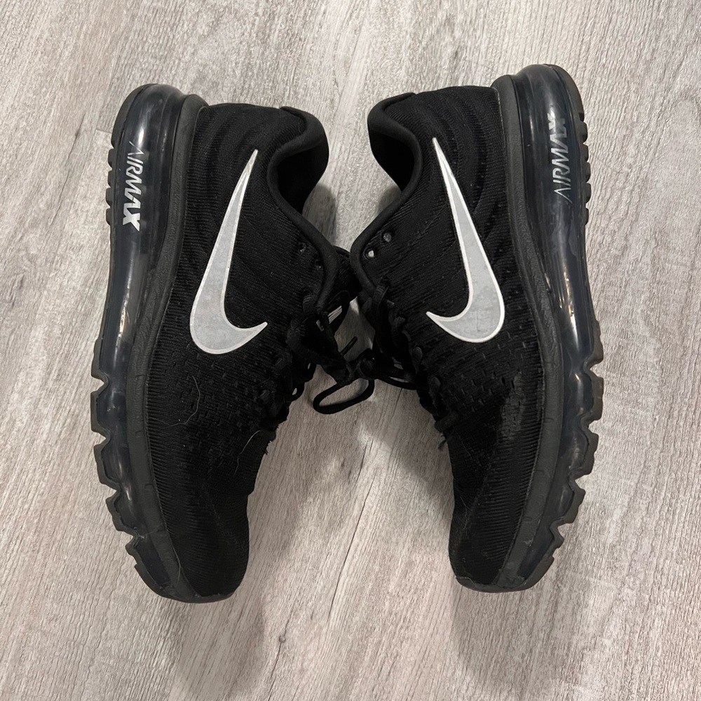 Nike Black and Gray Air Max Shoes